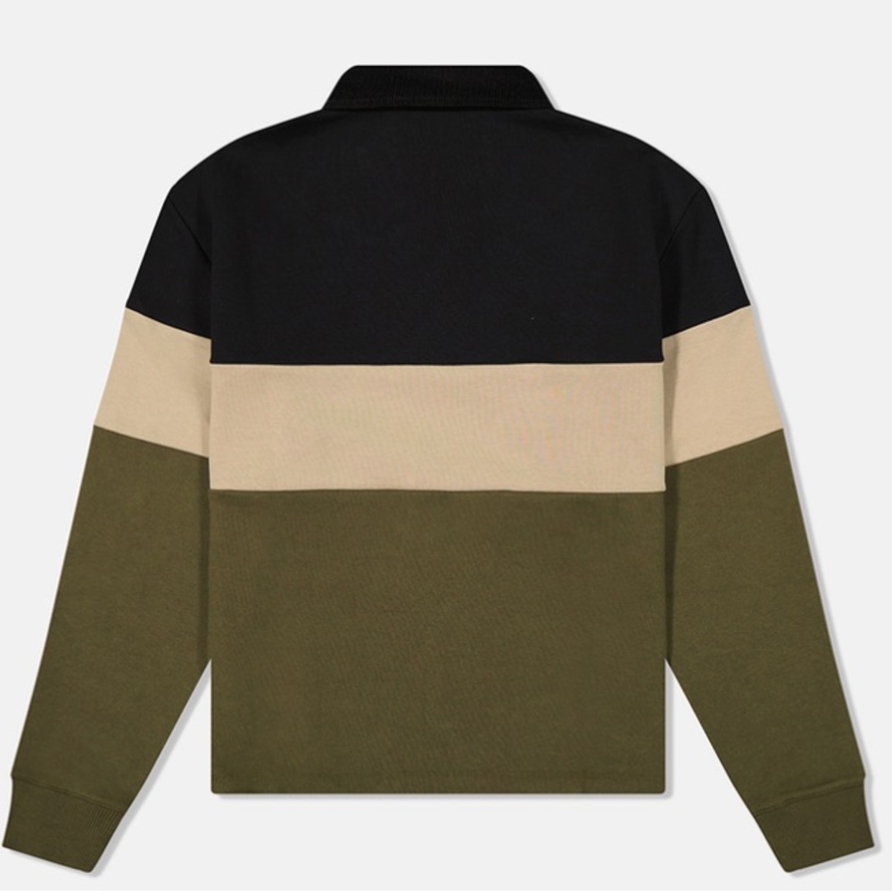 🆕 WeSC Cropped Rugby Polo Shirt LS Color block - Picture 3 of 9